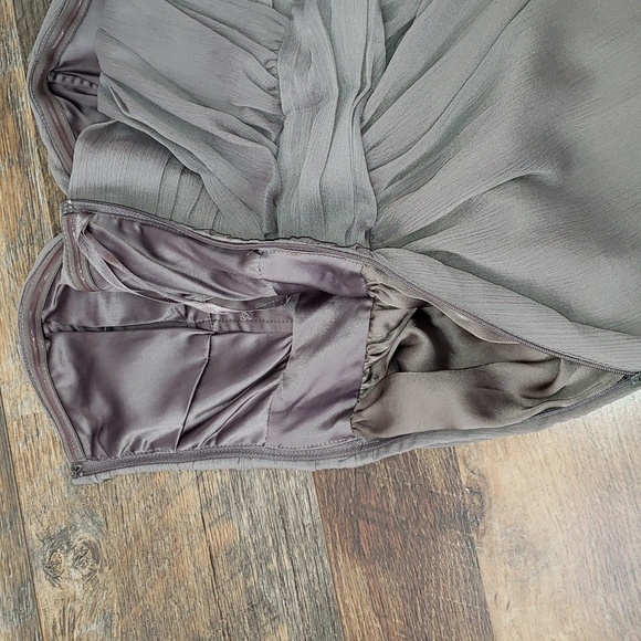 H&M Strapless Gray Midi Dress, Size 4 - Picture 3 of 7